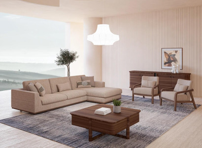 new Sofa set Living room Designer 2x Armchair Luxury Beige Upholstered furniture